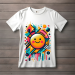 Men's white T-Shirt with Printed Very Beautiful Design