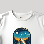 T-shirt for Night Camp in Jungle printed