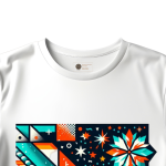 Men's white T-Shirt with Printed Happy Holidays Design