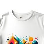 Men's white T-Shirt with Printed Very Beautiful Design